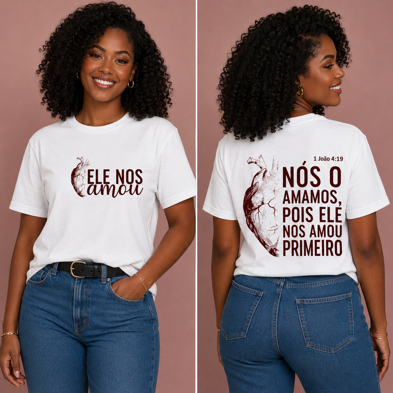 Camisa Branca Primeiro Amor – Cristão Streetwear