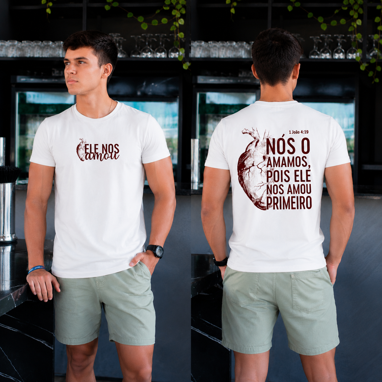 Camisa Branca Primeiro Amor –  Cristão Streetwear