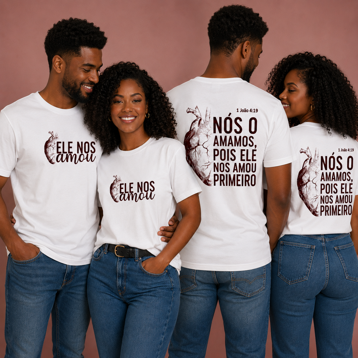 Primeiro Amor – Kit Casal Cristão Streetwear