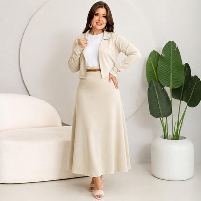 Conjunto Blazer Feminino 4 Peças — Crepe Dior · Moda Cristã Social