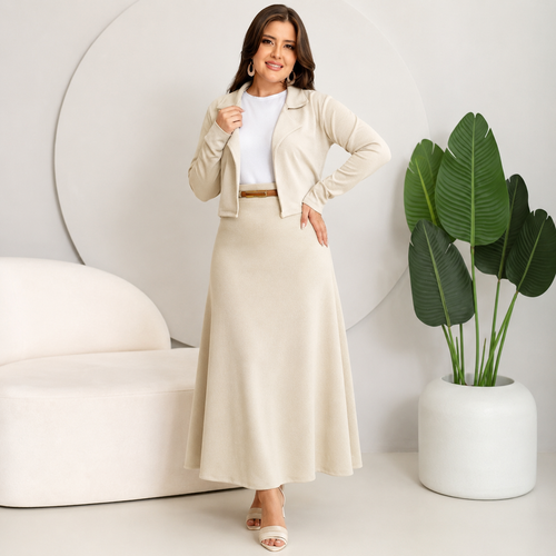 Conjunto Blazer Feminino 4 Peças — Crepe Dior · Moda Cristã Social