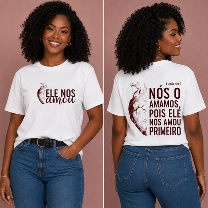 Camisa Branca Primeiro Amor –  Cristão Streetwear