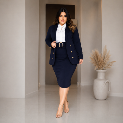 Conjunto Social 2 Peças — Casaquinho &amp; Saia · Moda Evangélica