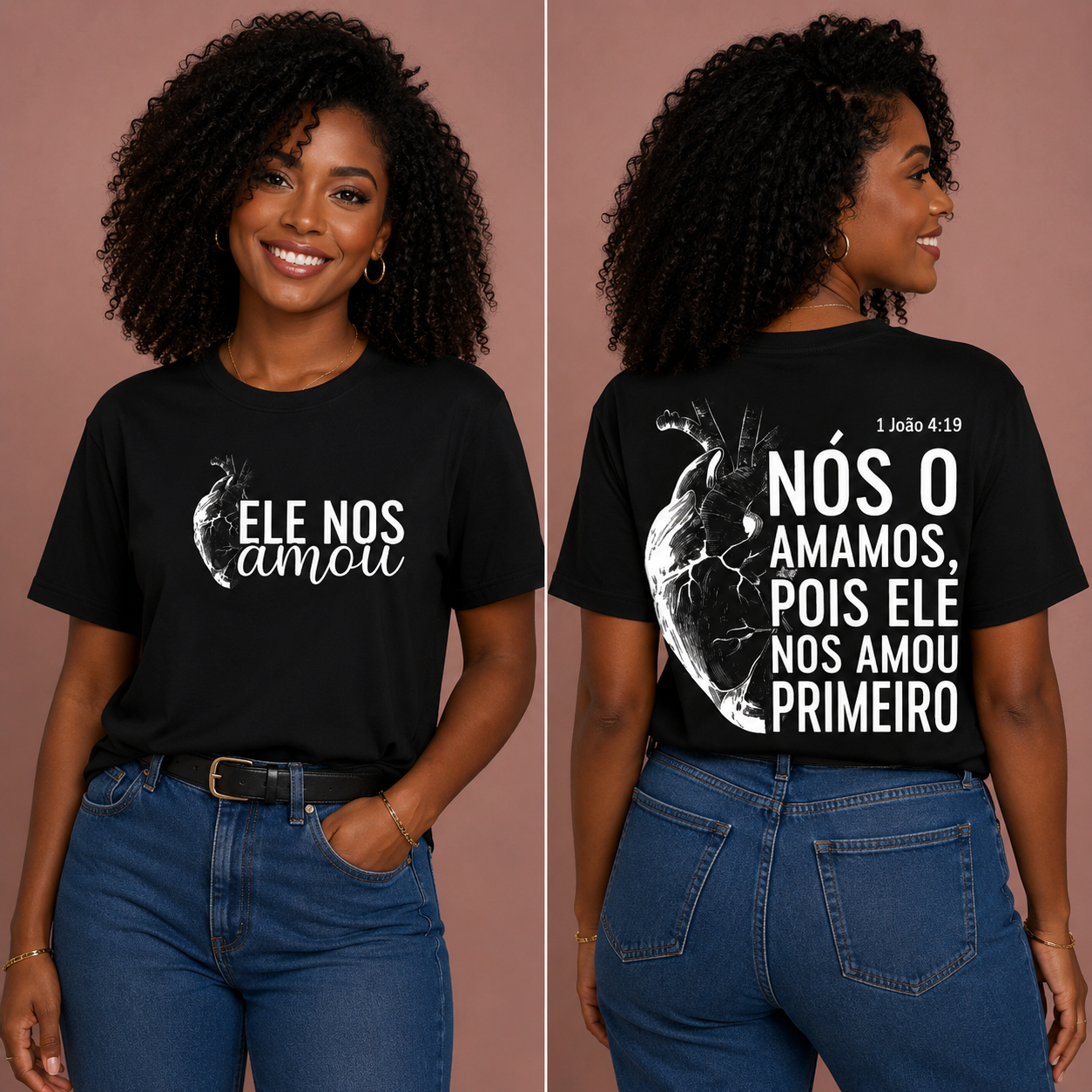 Camisa Preta Primeiro Amor –  Cristão Streetwear