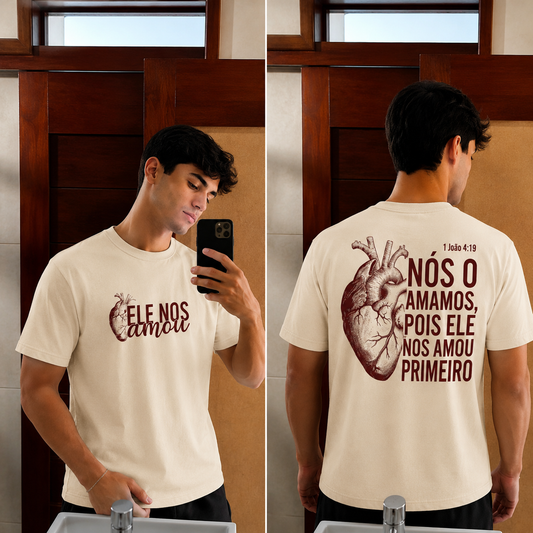 Camisa Off-White Primeiro Amor Cristão Streetwear