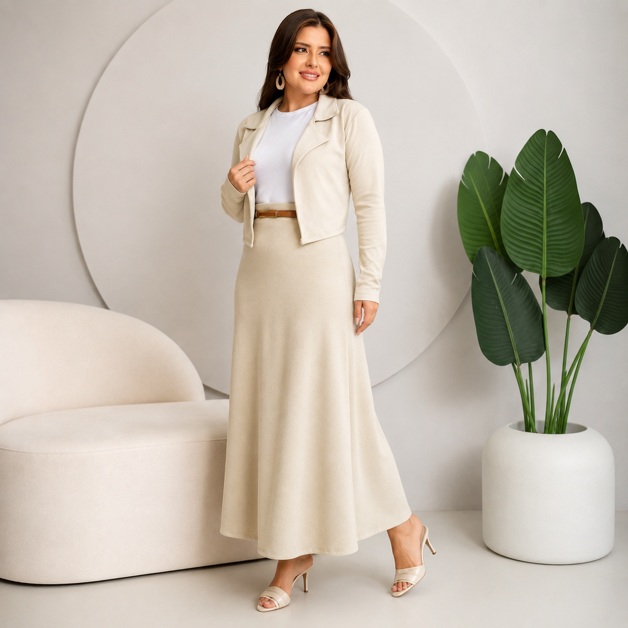 Conjunto Blazer Feminino 4 Peças — Crepe Dior · Moda Cristã Social