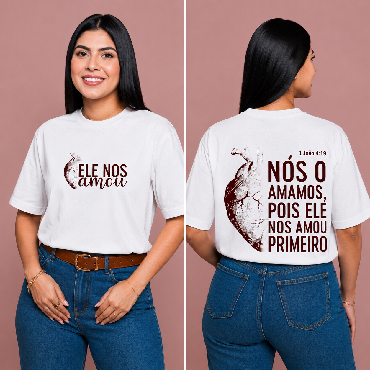 Camisa Branca Primeiro Amor –  Cristão Streetwear
