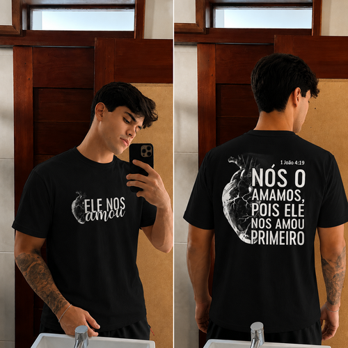 Camisa Preta Primeiro Amor –  Cristão Streetwear