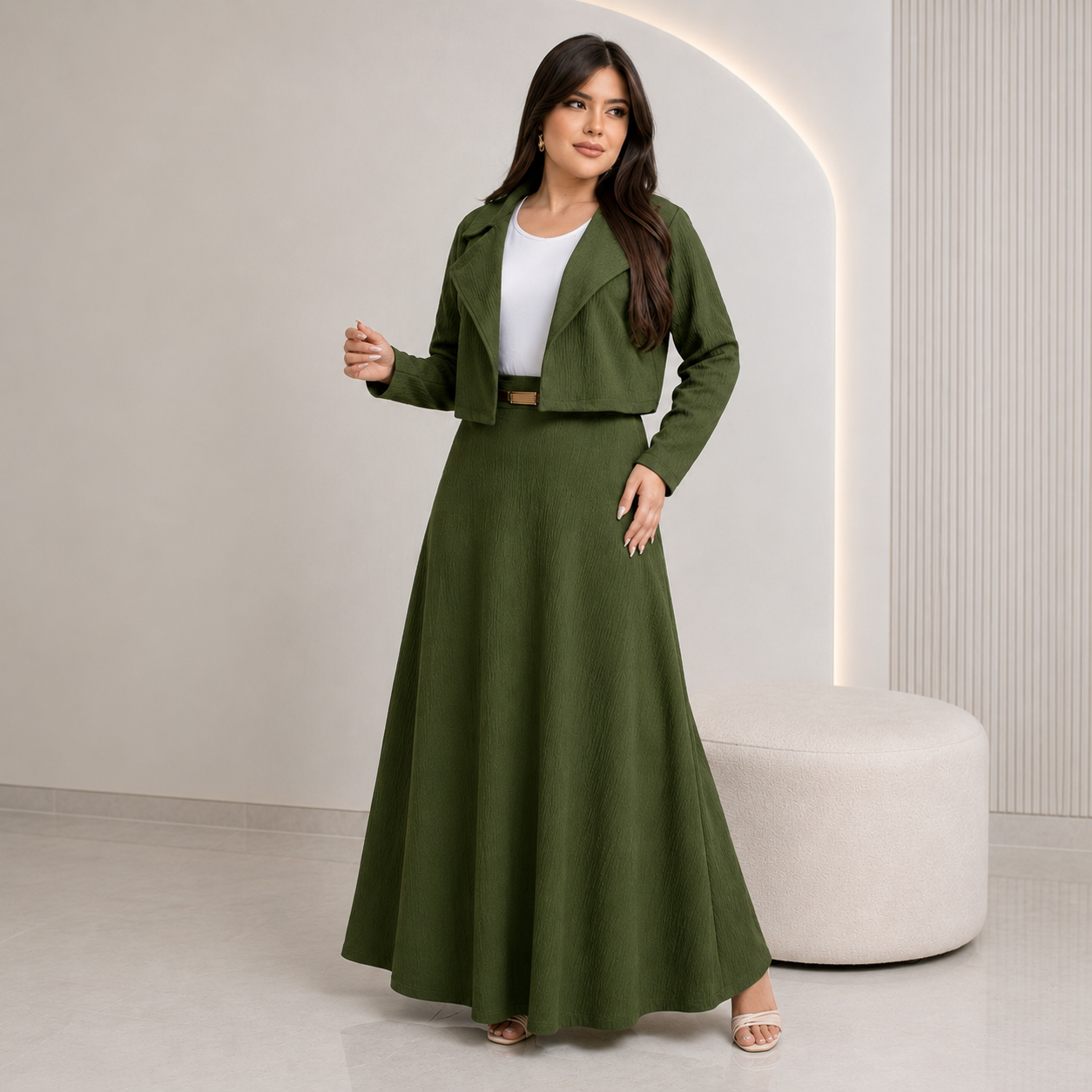 Conjunto Blazer Feminino 4 Peças — Crepe Dior · Moda Cristã Social