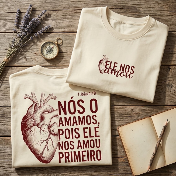 Primeiro Amor Kit Casal Cristão Streetwear