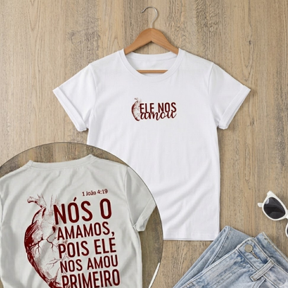Camisa Branca Primeiro Amor –  Cristão Streetwear
