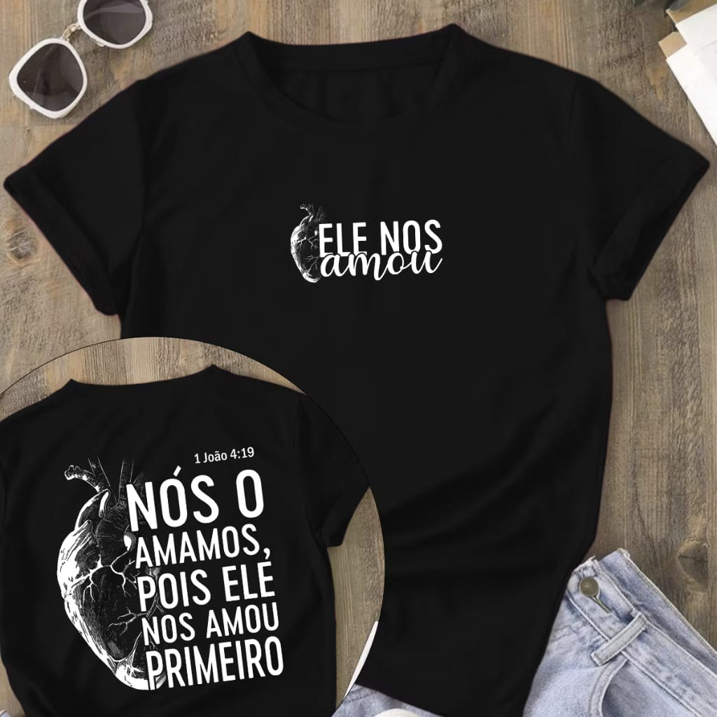 Camisa Preta Primeiro Amor –  Cristão Streetwear