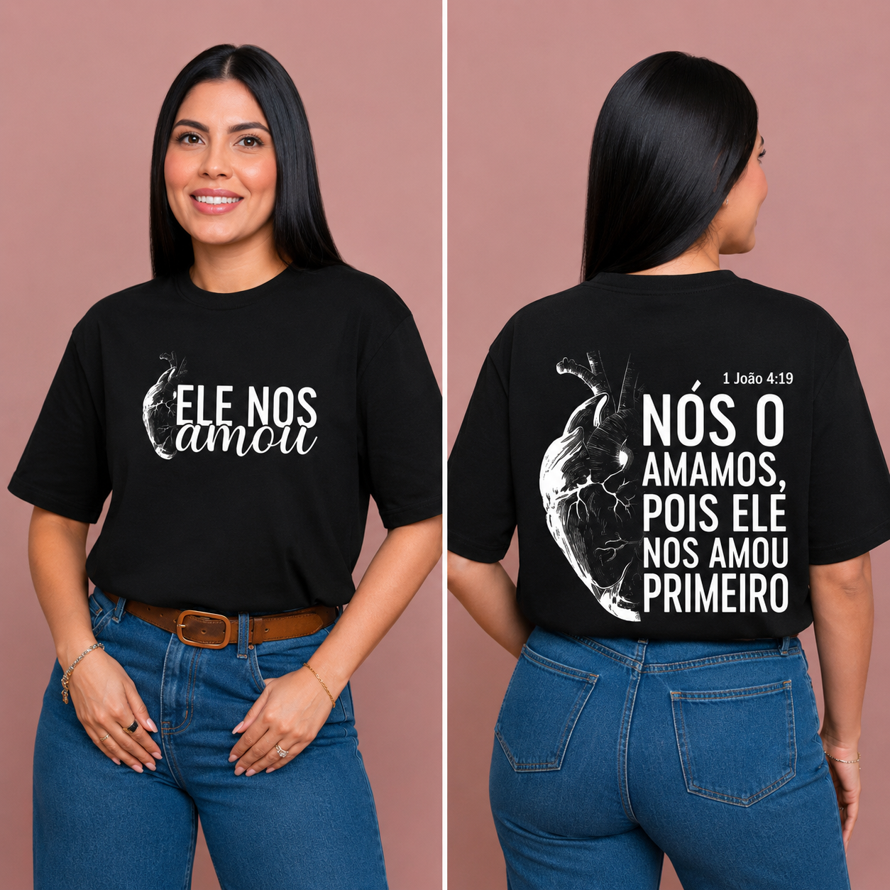 Camisa Preta Primeiro Amor –  Cristão Streetwear
