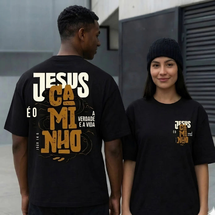 Jesus é o Caminho - detalhe preto