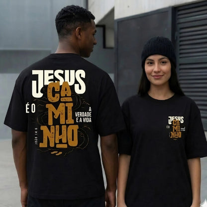 Jesus é o Caminho - detalhe preto