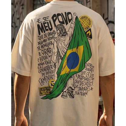 E Se Meu Povo – Camiseta Brasil Cristão Streetwear
